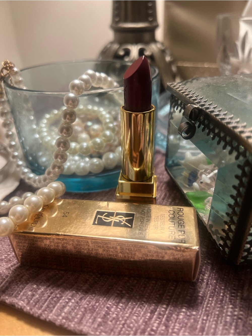 Yves Saint Laurent Rouge Pur Couture Lipstick - Deep Brown Red - Picture 6 of 8